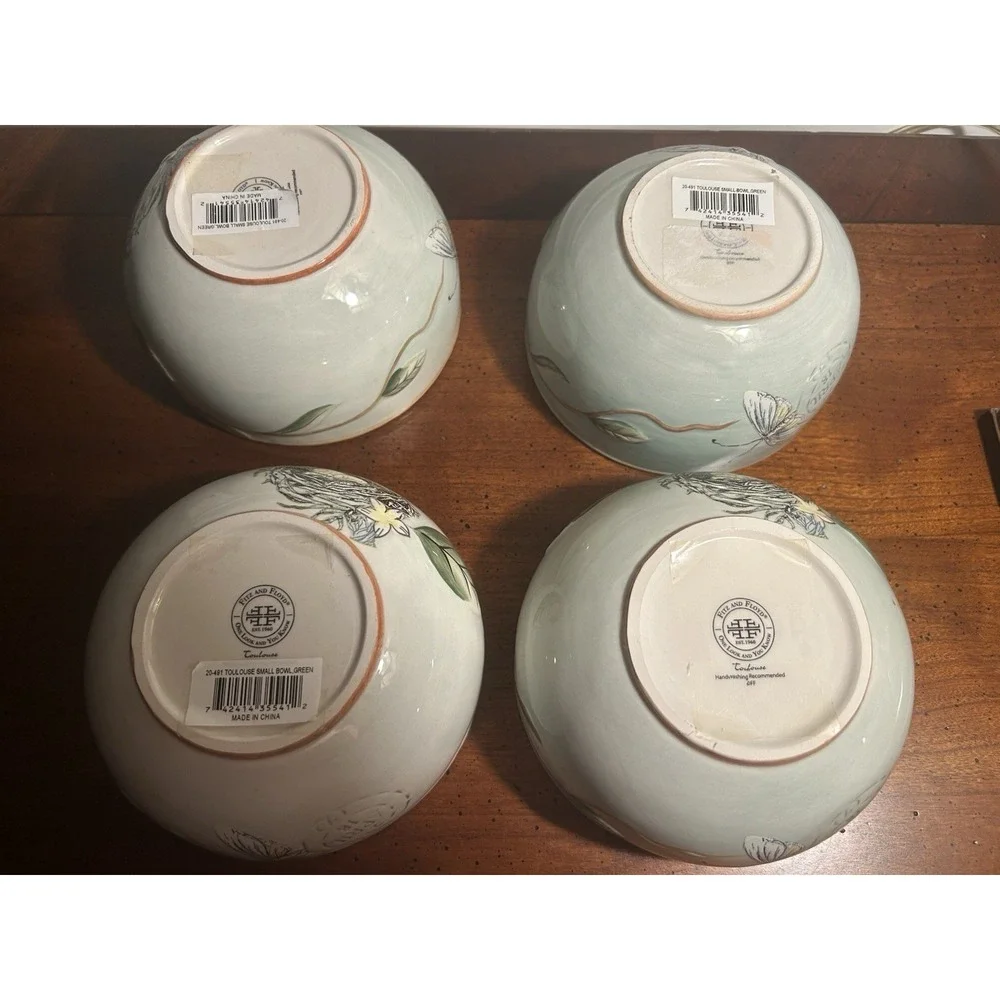 Fitz & Floyd Fitz Floyd Fitz And Floyd Toulouse Small Fruit Bowls Set Of 4 PO39k